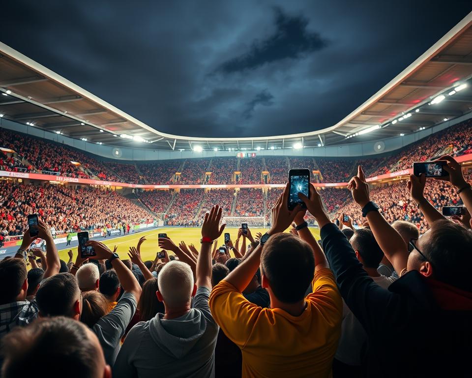 Moderne Fußballsongs und Social Media