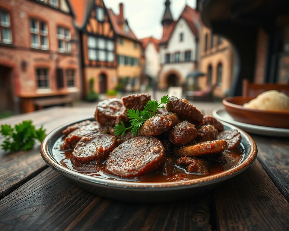 Münsterländer Pfefferpotthast traditionelles Rindfleischgericht